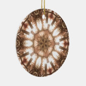 Lit Merry kerstboom Lights Kaleidoscoop Art Keramisch Ornament (Rechts)