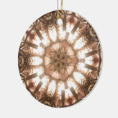 Lit Merry kerstboom Lights Kaleidoscoop Art Keramisch Ornament (Links)