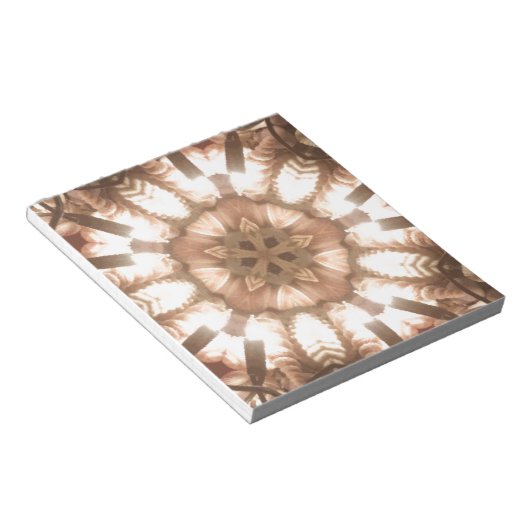 Lit Merry kerstboom Lights Kaleidoscoop Art Notitieblok (Schuin)