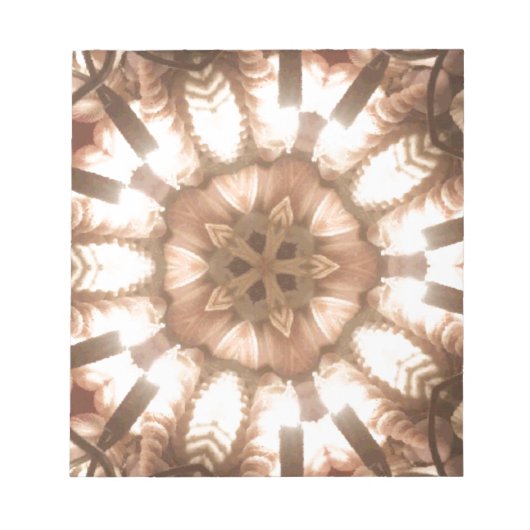 Lit Merry kerstboom Lights Kaleidoscoop Art Notitieblok (Voorkant)