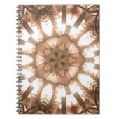 Lit Merry kerstboom Lights Kaleidoscoop Art Notitieboek (Voorkant)