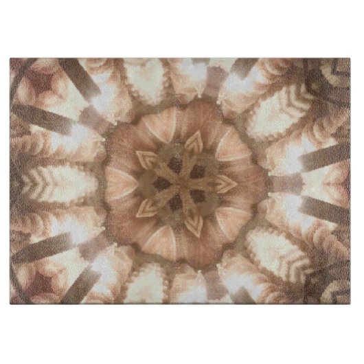 Lit Merry kerstboomverlichting Glass Cutting Board Snijplank (Voorkant)