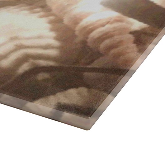 Lit Merry kerstboomverlichting Glass Cutting Board Snijplank (Hoek)