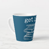 Lit met Boeken Funny Meme Book Lover Reading Latte Mok (Linkerhoek)