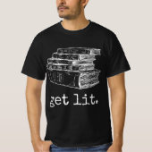 Lit met Books Funny Meme - Gift for Book Love T-shirt (Voorkant)