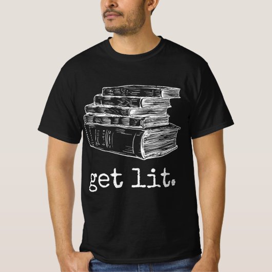 Lit met Books Funny Meme - Gift for Book Love T-shirt (Voorkant)