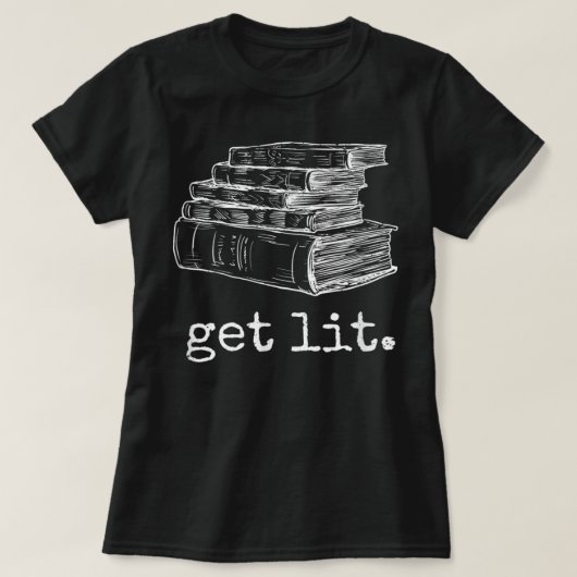 Lit met Books Funny Meme - Gift for Book Love T-shirt (Design voorkant)