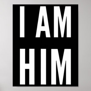 LIT Statement Top - Ik ben hem cadeau voor sportfa Poster