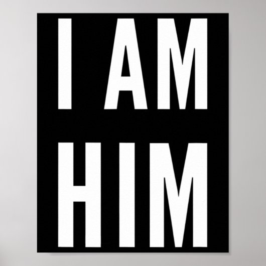 LIT Statement Top - Ik ben hem cadeau voor sportfa Poster (Voorkant)