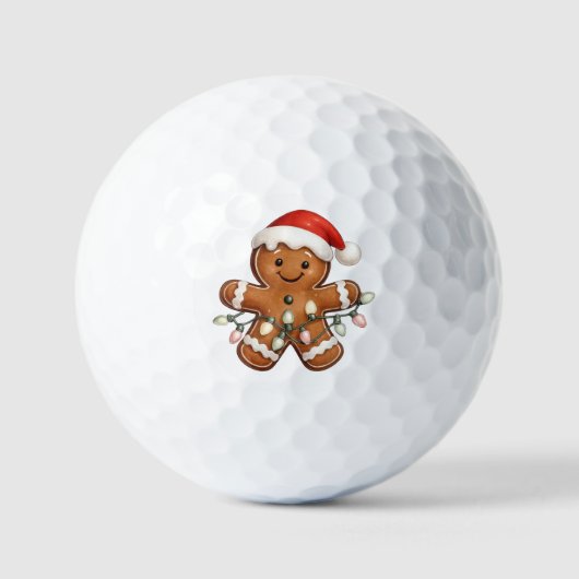 Lit Up For Christmas! Gingerbread Golfballen (Voorkant)