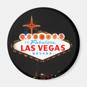 Lit van het Teken van Vegas omhoog Magneet