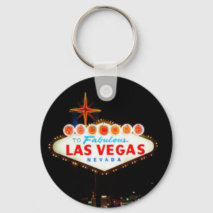 Lit van het Teken van Vegas omhoog Sleutelhanger
