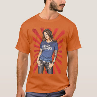 Lita worstelen vintage fan kunst retro t-shirt