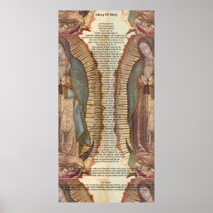 Litaan van Mary (30 x 60 extra groot) Poster