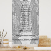 Litaan van Mary (30 x 60 extra groot) Poster (Keuken)