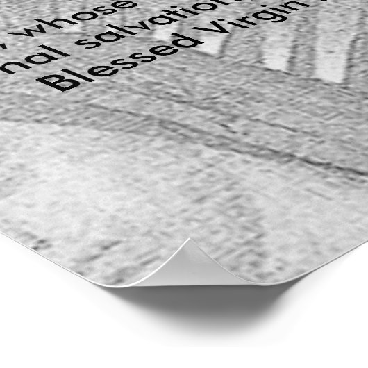 Litaan van Mary (30 x 60 extra groot) Poster (Hoek)