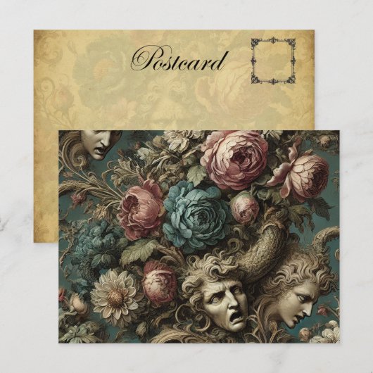 Litanie van aristocraten - Gotisch Victoriaans Feestdagenkaart (Voorkant / Achterkant)