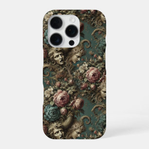 Litanie van Aristocraten - Gotische Bloemen Ontwer iPhone 16 Pro Hoesje