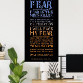 Litany against Fear Dune 2021 Poster (Thuiskantoor)