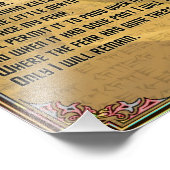 Litany Against Fear Shai Hulud and Fremen Text Foto Afdruk (Hoek)