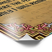 Litany Against Fear Shai Hulud and Fremen Text Foto Afdruk (Hoek)