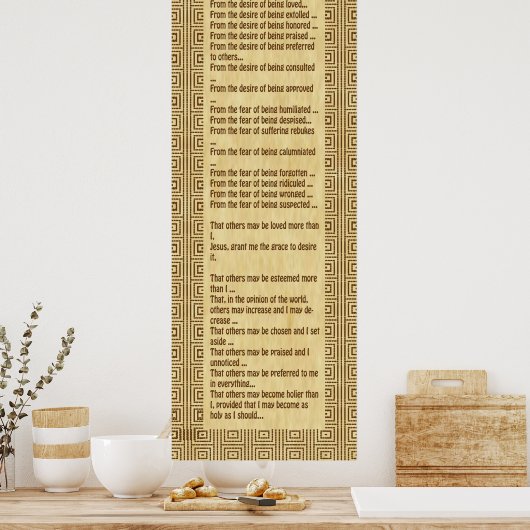 Litany of Humility Poster (Keuken)