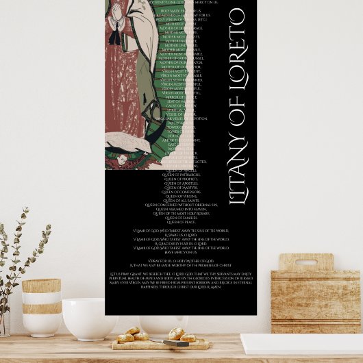 LITANY OF LORETO POSTER (Keuken)