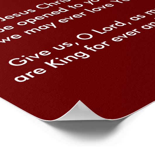 litany of the heiliy name of jesus poster (Hoek)