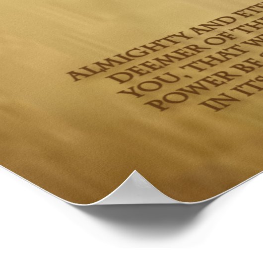 LITANY VAN DE MEEST PRECIOUA BLOED JESUS POSTER (Hoek)