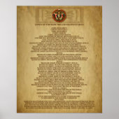 LITANY VAN DE MEEST PRECIOUA BLOED JESUS POSTER (Voorkant)