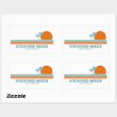 Litchfield Beach South Carolina Sun Palm Trees Rechthoekige Sticker (Vel)