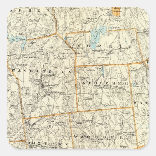 Litchfield Co S Vierkante Sticker (Voorkant)