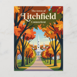 Litchfield Connecticut Briefkaart