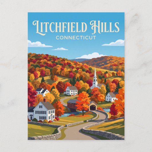 Litchfield Hills VS Briefkaart (Voorkant)