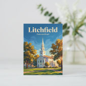 Litchfield Historic District Connecticut Briefkaart (Staand voorkant)