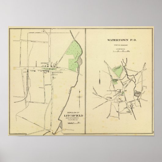 Litchfield, Watertown Poster (Voorkant)