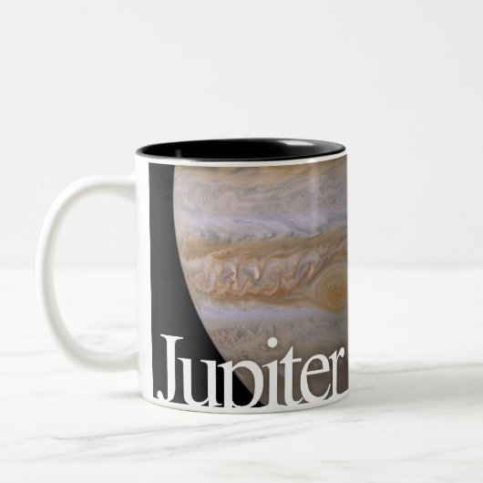 LITD Planet-Mok: Jupiter Tweekleurige Koffiemok (Links)