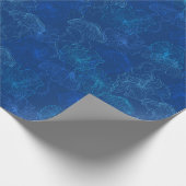 Lite Blue Jellyfish Cadeaupapier (Hoek)
