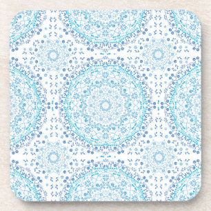 Lite blue mandala onderzetter