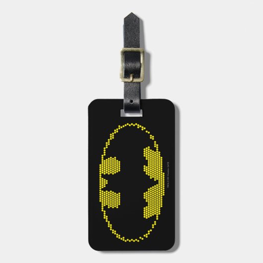 Lite-Brite Bat Emblem Bagagelabel (Voorkant verticaal)