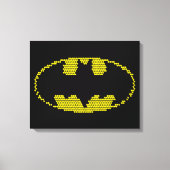 Lite-Brite Bat Emblem Canvas Afdruk (Voorkant)