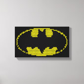 Lite-Brite Bat Emblem Canvas Afdruk (Voorkant)