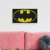 Lite-Brite Bat Emblem Canvas Afdruk (Insitu (Woonkamer))