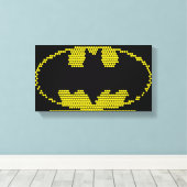 Lite-Brite Bat Emblem Canvas Afdruk (Insitu (Houten vloer))