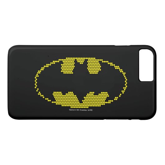 Lite-Brite Bat Emblem Case-Mate iPhone Case (Achterkant (Horizontaal))