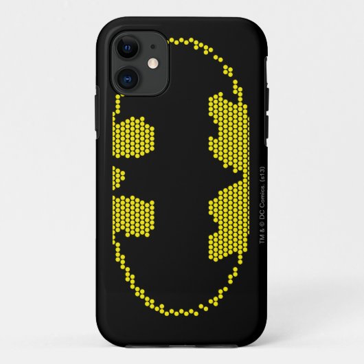 Lite-Brite Bat Emblem Case-Mate iPhone Case (Achterkant)