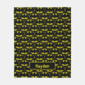 Lite-Brite Bat Emblem Fleece Deken (Voorkant)