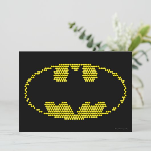 Lite-Brite Bat Emblem Kaart (Staand voorkant)