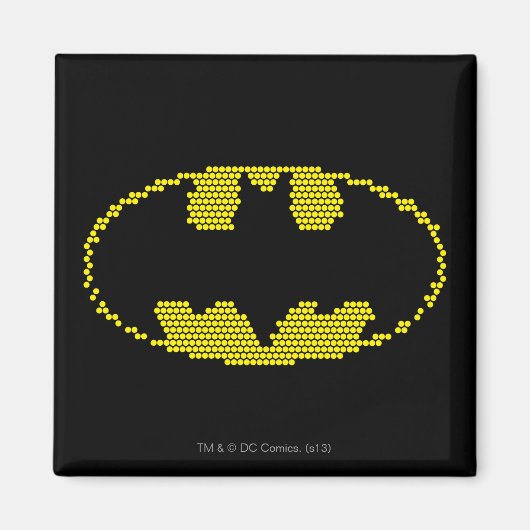 Lite-Brite Bat Emblem Magneet (Voorkant)