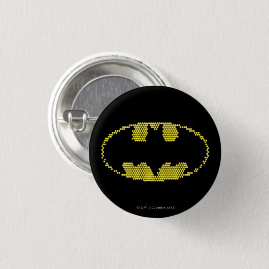 Lite-Brite Bat Emblem Ronde Button 3,2 Cm (Voorkant /achterkant)